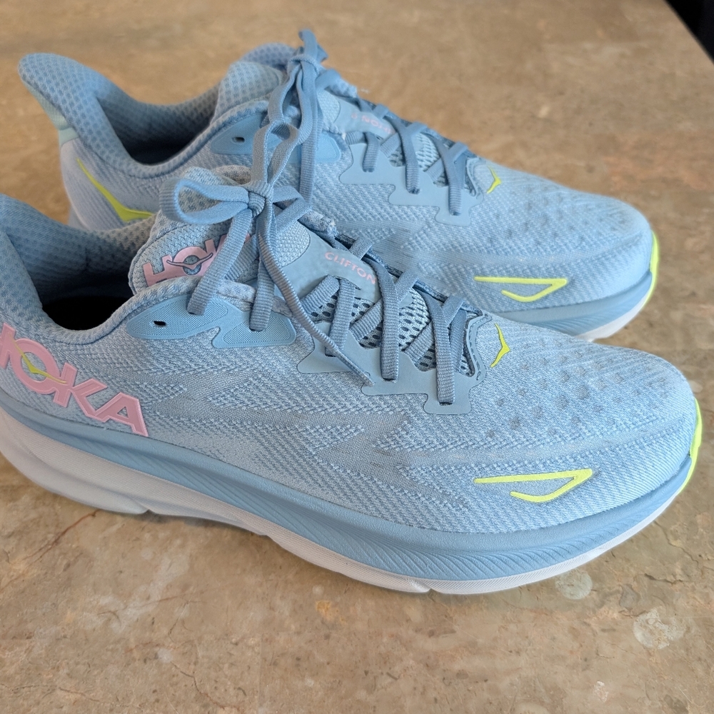 Hoka One One Clifton 9 Trail Lightweight Running Shoes Women's Size 12 No Box
